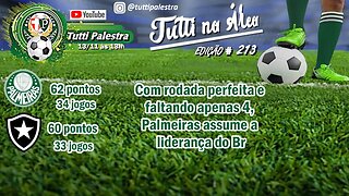 🔴#AOVIVO | Tutti na Área #213 - Palmeiras assume a Liderança do campeonato Brasileiro