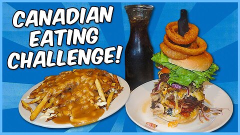 Burger & Poutine Fries Challenge Review in Ontario, Canada!