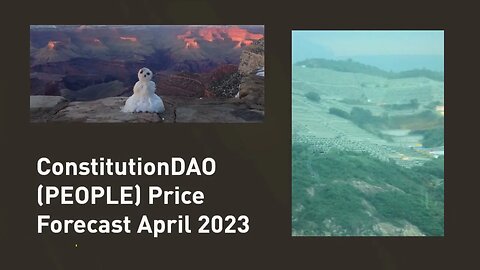 ConstitutionDAO Price Prediction 2023 PEOPLE Crypto Forecast up to $0 038
