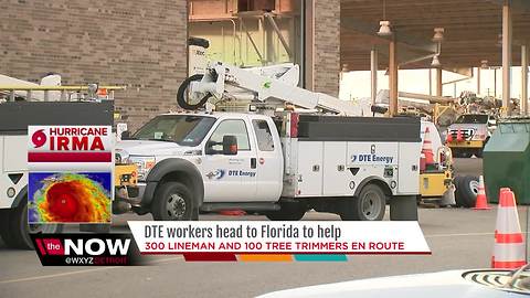 DTE workers headed to Florida to help with Hurricane Irma