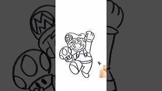 How to Draw and Paint Super Mario from Mario Bros