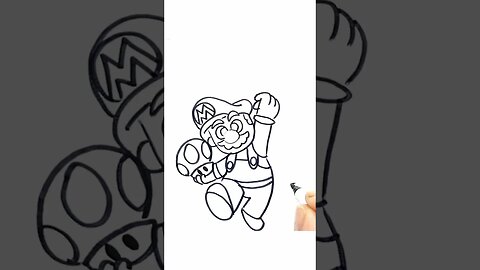 How to Draw and Paint Super Mario from Mario Bros