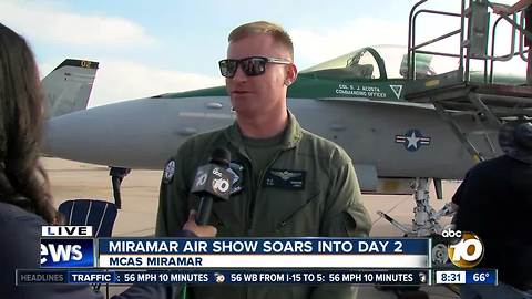 Miramar Air Show roars into town for the second day