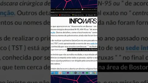 COMEÇOU HOJE A MAIOR REUNIÃO DE SATANISTAS DO MUNDO E AVISEI!