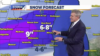 Snow storm continues into Tuesday morning