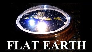 Flat Earth 3D model with rotating dome - FlatEarthModels dot com - August 2017 ✅