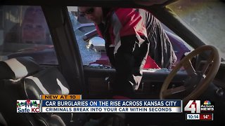 Car burglaries on the rise across KC Metro