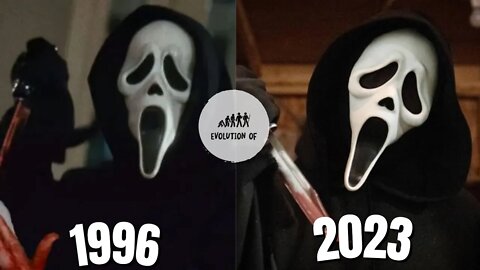 Evolution of GhostFace "Scream" in Movies, Cartoons & TV (1996-2023)