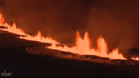 Several kilometers long volcanic fissure opened up near Grindavík, Iceland