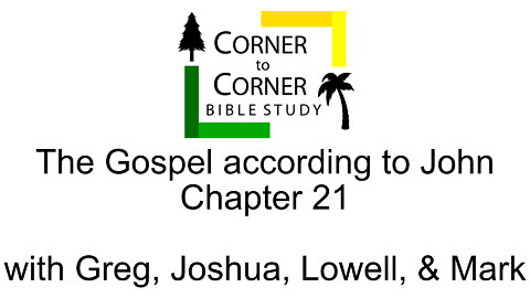 Studying the Gospel according to John, chapter 21
