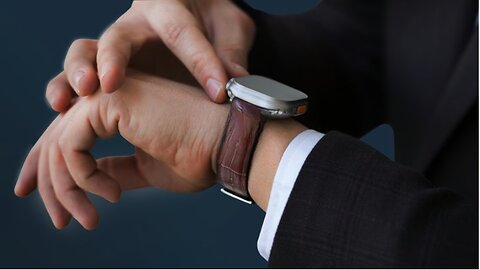 ErgonX: Breathable leather watchband-combine comfort & style