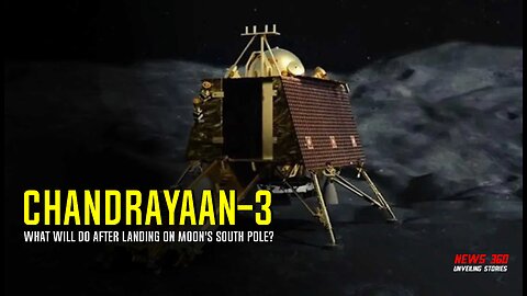 What will Chandrayaan-3 Vikram lander do after landing on moon's south pole?