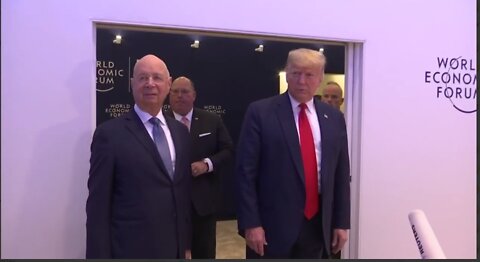trump at Davos with Klaus WEF