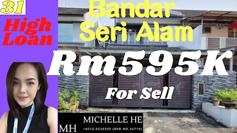 property malaysia Bandar Seri Alam 超大双层排屋 Super Link Terrace House ONLY RM595k High Loan Low DownPayment