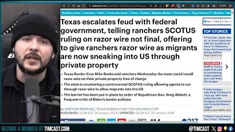 TEXAS CALLS ON PRIVATE CITIZENS TO DEFEND BORDER, OFFERS RAZOR WIRE FREE TO STOP BIDEN SMUGGLERS
