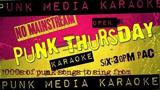Punk Unplugged: Virtual Acoustic Open Mic and Karaoke Night on Thursdays!