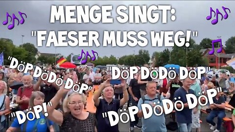 Döp dödö döp 🎶 Menge singt "FAESER muss WEG!" 🎵 Sommerfest Gera@Utopia TV Deutschland🙈