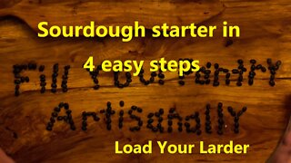 Sourdough starter in 4 easy steps