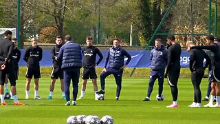 Frank Lampard looks relaxed as Chelsea train ahead of Real Madrid Champions League quarter-final