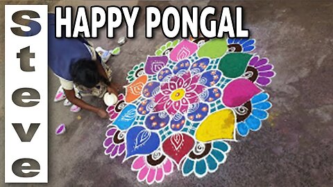 RANGOLI ART - Happy Pongal 🇮🇳