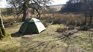 Vlog in the tent while I get my hiking gear ready.