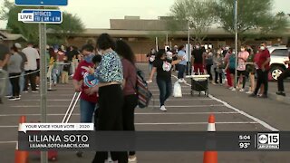 The Latino Vote: Voters seeing long lines