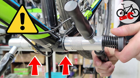 It needs to be fixed in your bicycle ! Creaking bicycle bottom bracket.