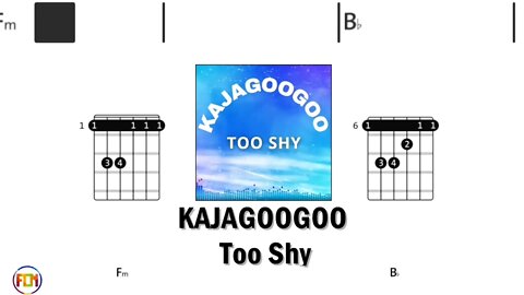 KAJAGOOGOO Too Shy - Guitar Chords & Lyrics HD