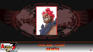 Street Fighter: Alpha 3 Max: Arcade Mode - Akuma