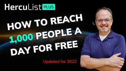 How to reach 1000 people a day for free with Herculist.