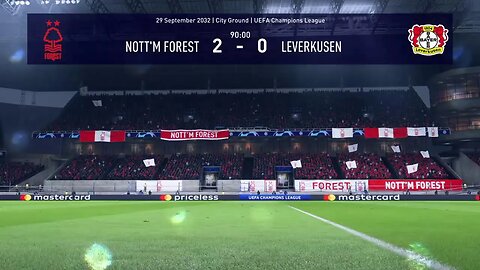 Nottingham Forest S:15 2032-2033 UEFA Champions League Group Play Match 2 VS Leverkusen (0-1-0)