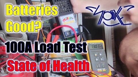 How to test Deep cycle batteries with a 100A Load Tester