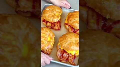 Let's make Bacon, Egg, and Cheese Croissants for breakfast this morning!