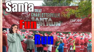 Santa Fun Run & Walk In Charlottesville, Virginia