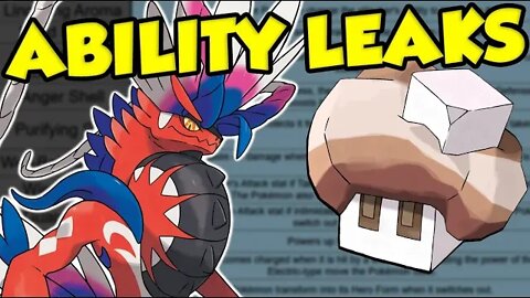 ALL 31 NEW ABILITIES IN POKEMON SCARLET AND VIOLET LEAK!