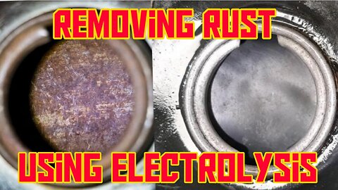 The best way to remove Rust Using Electrolysis: Motorcycle Tank