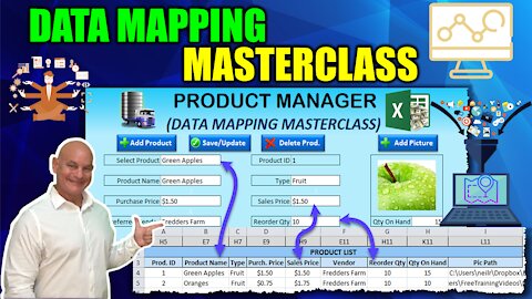 Learn How To Create Excel Forms And Map Them To Tables From Scratch [GREAT FOR VBA BEGINNERS]