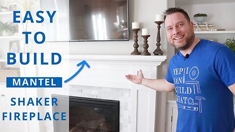How To Build a Shaker Fireplace Mantel Top | Woodworking Project