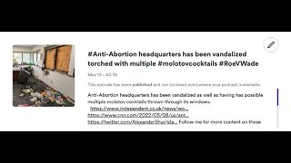 #Anti Abortion headquarters has been vandalized torched with multiple #molotovcocktails #RoeVWade