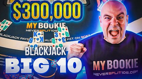 $300,000 Crazy High Roller Blackjack - NeverSplit10s - E271