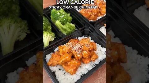 #shorts Healthy Food Healthy Sticky Orange Chicken Meal Prep For Weight Loss