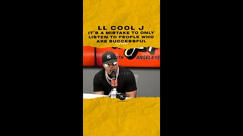 #llcoolj It’s a mistake to only listen to people who are successful. 🎥 @wayupwithyee