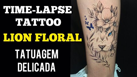 LION TATTOO TIMELAPSE