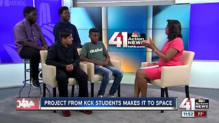 Project from KCK students makes it to space