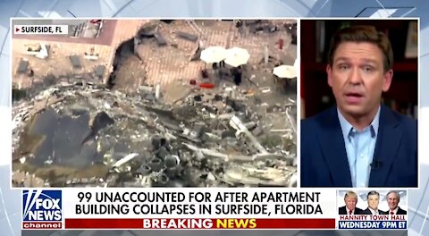 Gov DeSantis Reacts To Florida Building Collapse