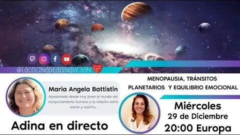 Maria Angela Battistin: Menopausia, tránsitos planetarios y equilibrio emocional