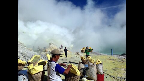 Ijen Volcano Sulfur Crater Indonesia Travel