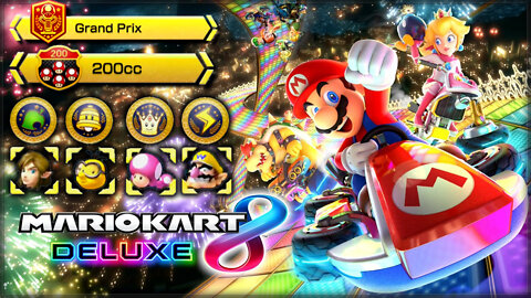 Mario Kart 8 Deluxe [NS] - All Cups 200cc / Gold Trophy / 3 Stars (Gold Mario Unlock) (Part.3)