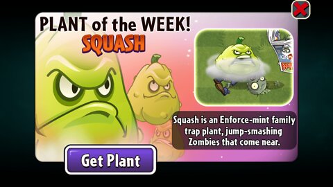 Plants vs Zombies 2 - Penny's Pursuit - Zomboss - Squash - July 2022