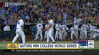 Florida beats LSU 6-1 at College World Series for 1st national championship in baseball